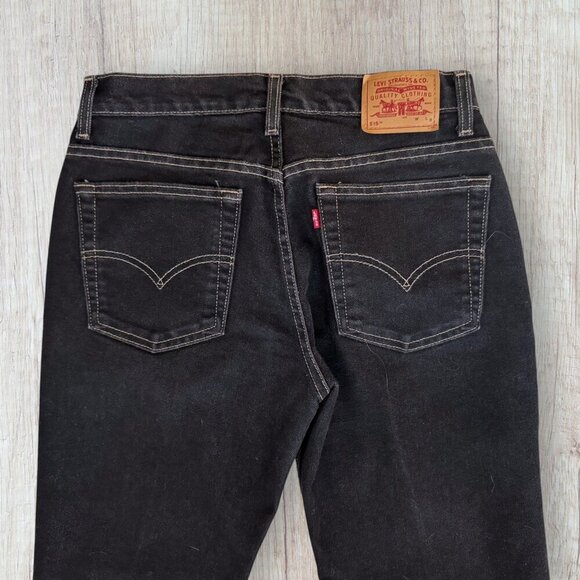 Vintage Y2K LEVI’S 515 Bootcut Low Rise Dark Wash Denim Jeans Made In USA 2002 - Picture 4 of 10